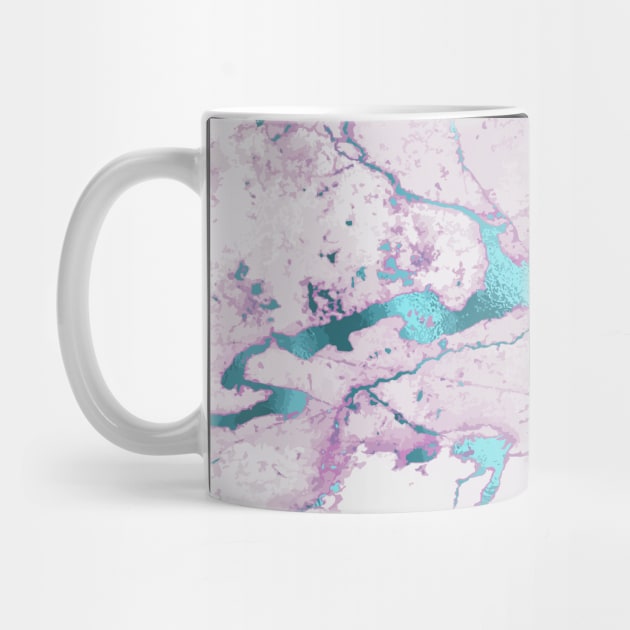 Marble Pattern Aesthetic Purple Blue Teal by jodotodesign